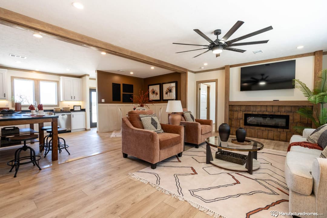 The patton creek interior home features