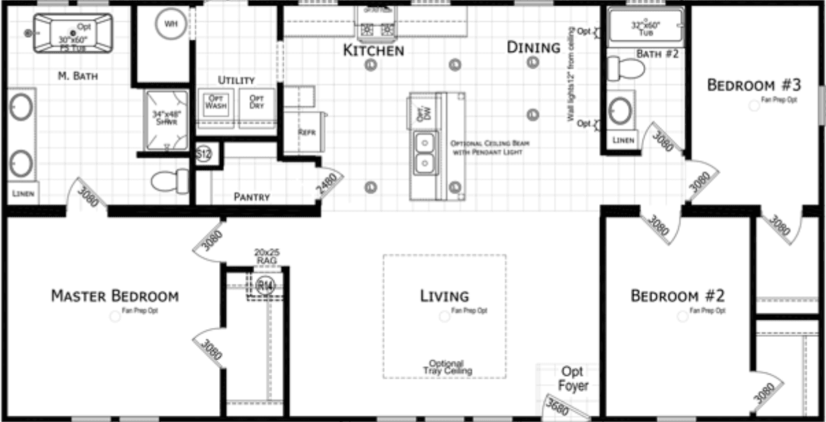Morvin floor plan home features