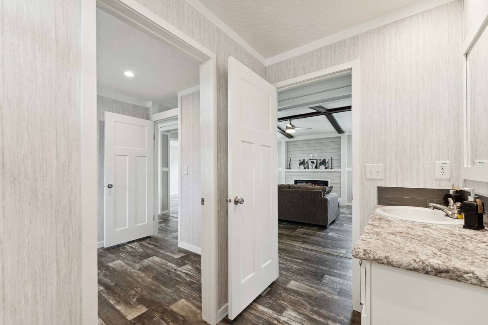 The aaron bathroom home features