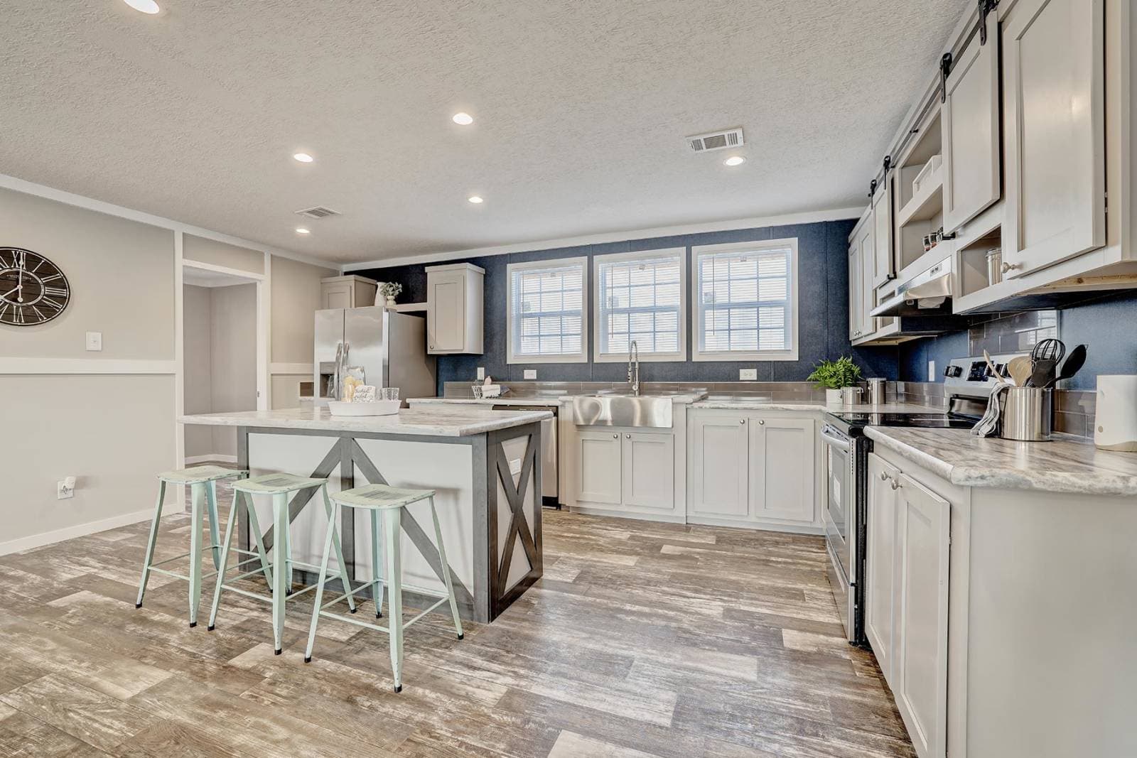 The chipper kitchen home features