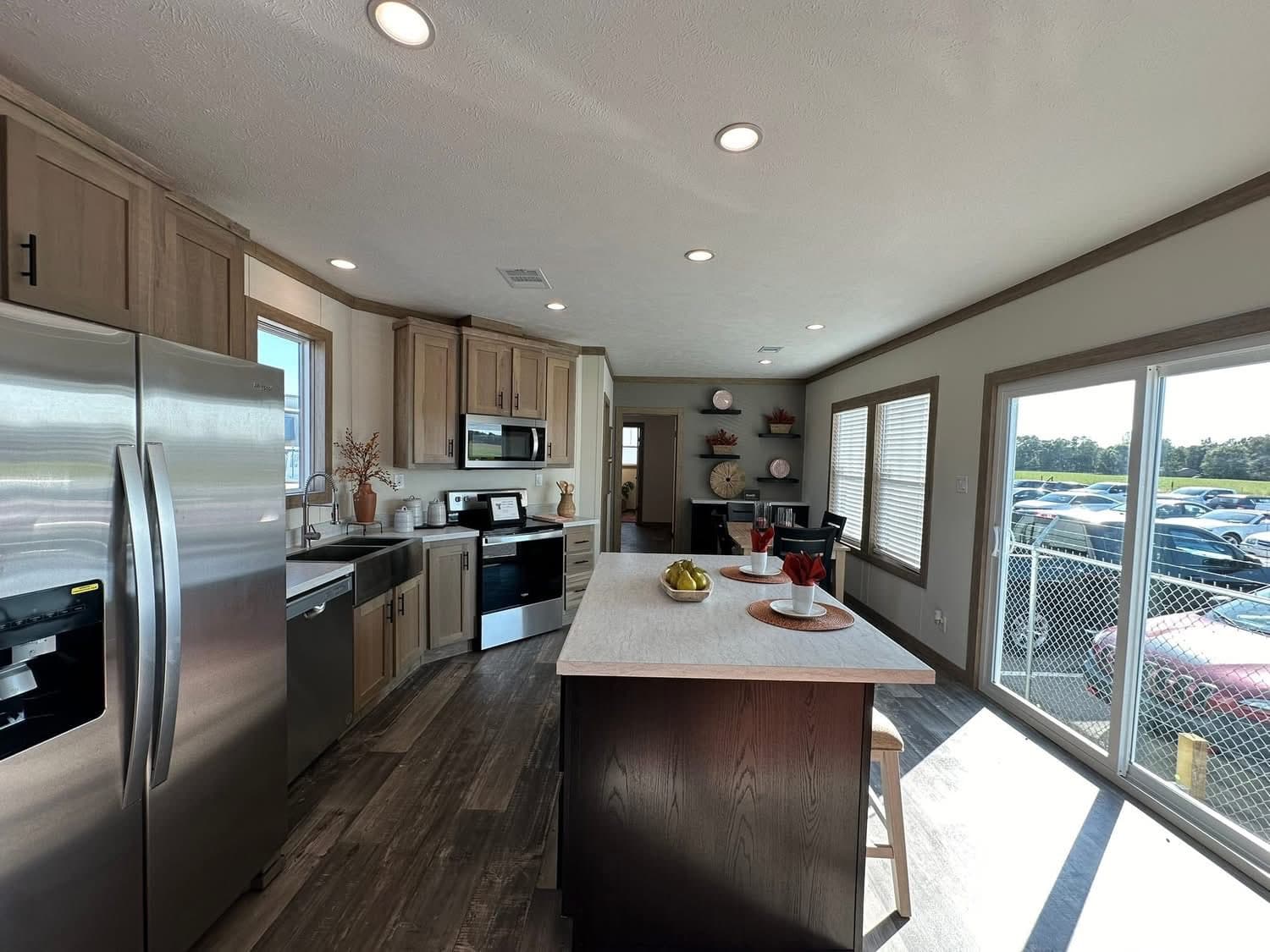 The caney creek (inventory) kitchen home features