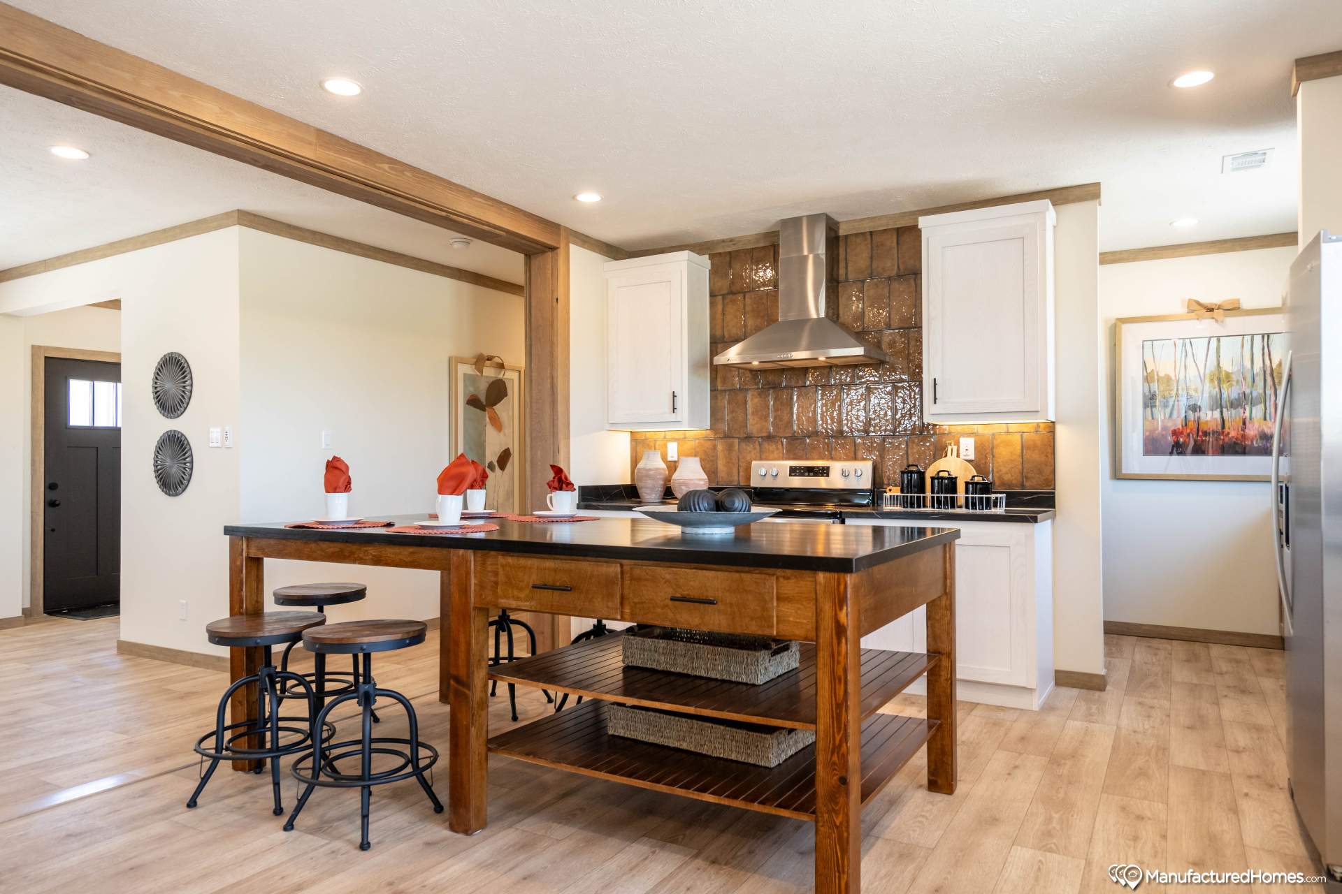 The patton creek kitchen home features