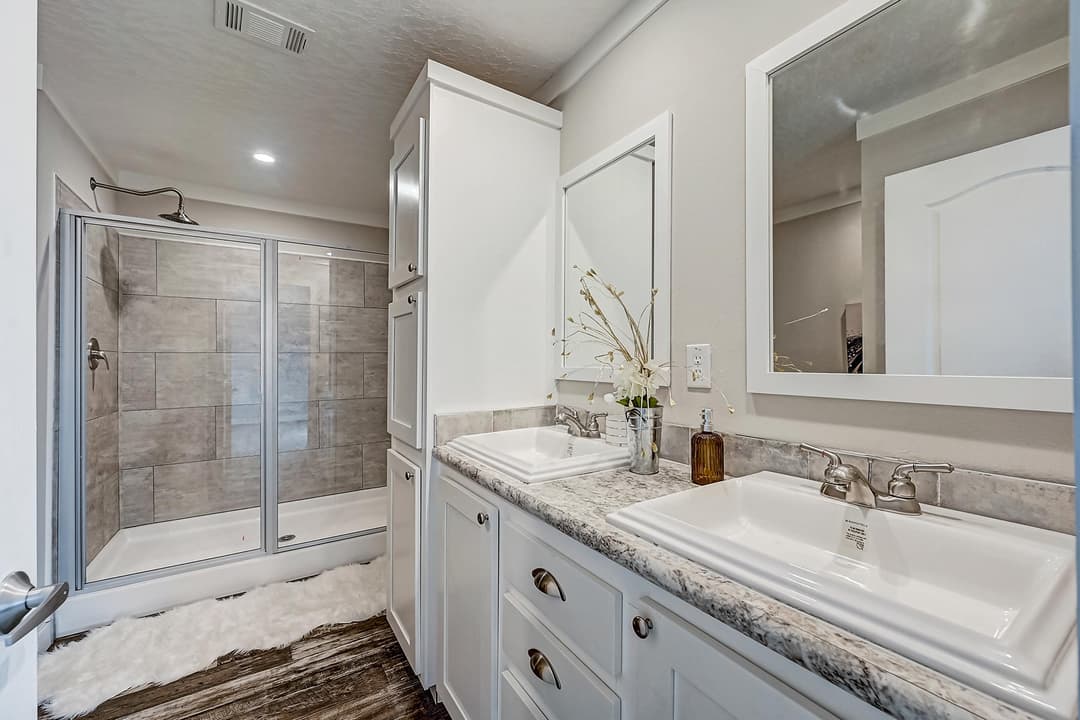 Champion community bathroom home features
