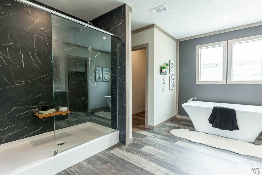The shoal creek bathroom home features