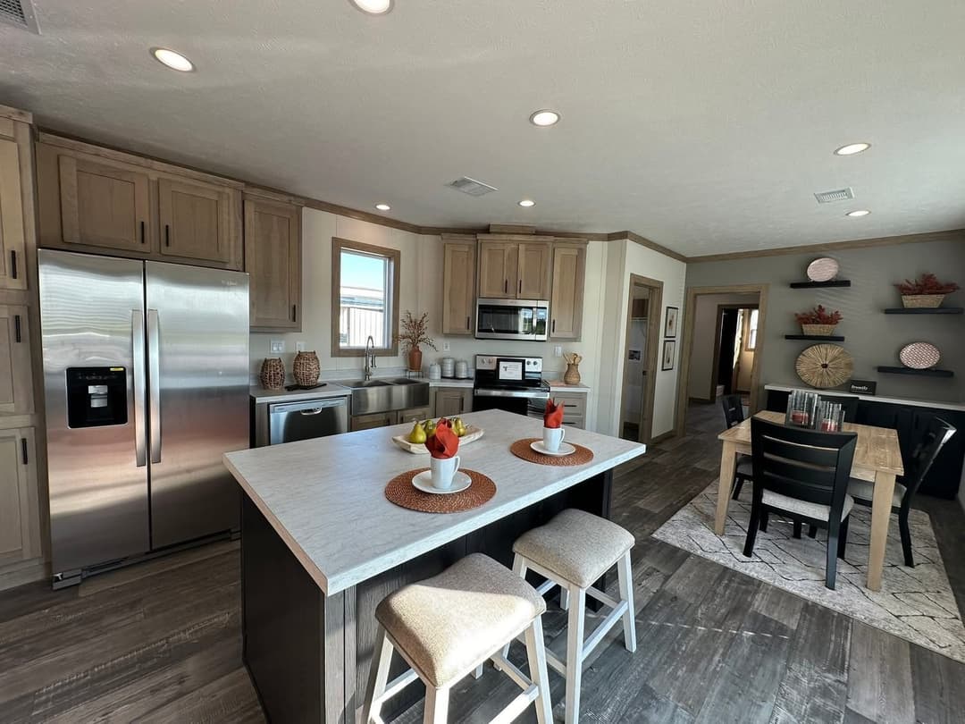 The caney creek (inventory) kitchen home features