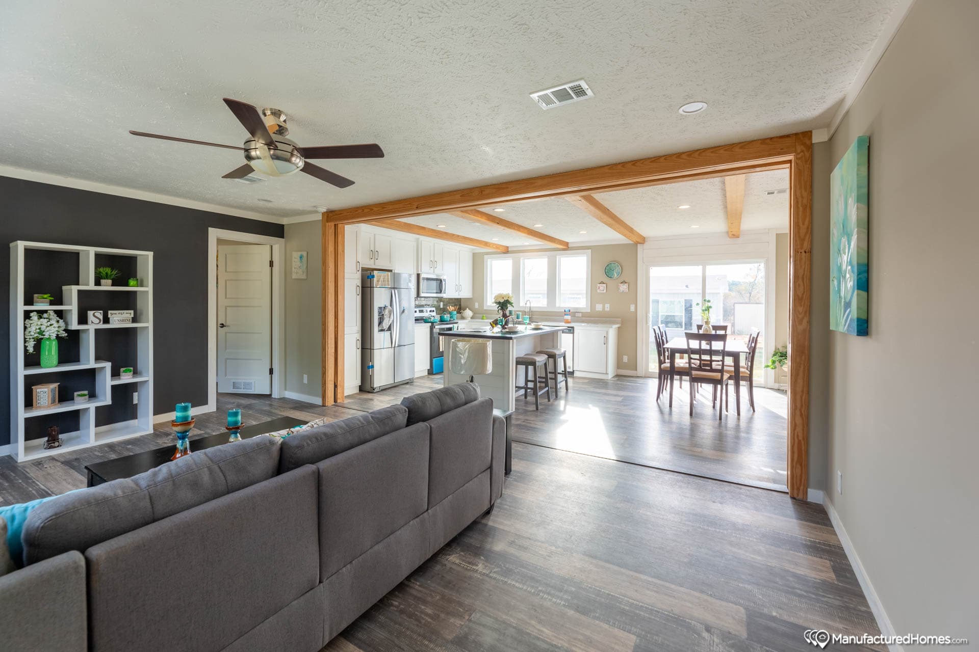 The bayou interior home features