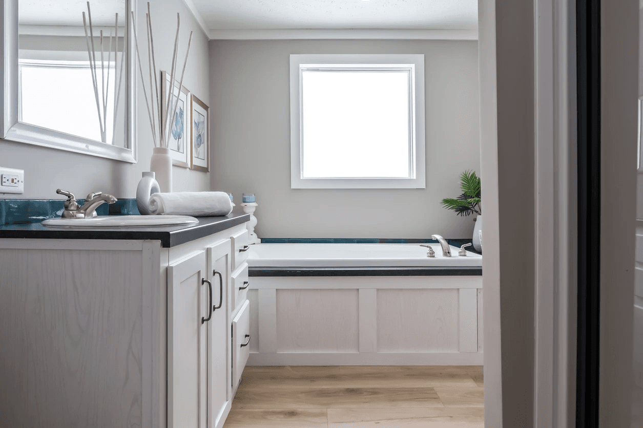 The cypress bathroom home features