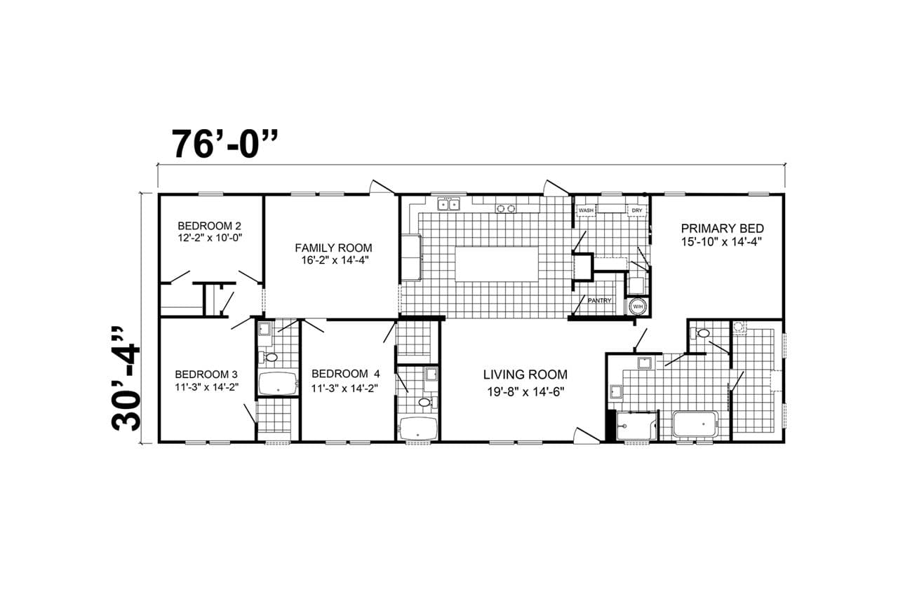 2027 big john-yellowstone series (on display) floor plan home features