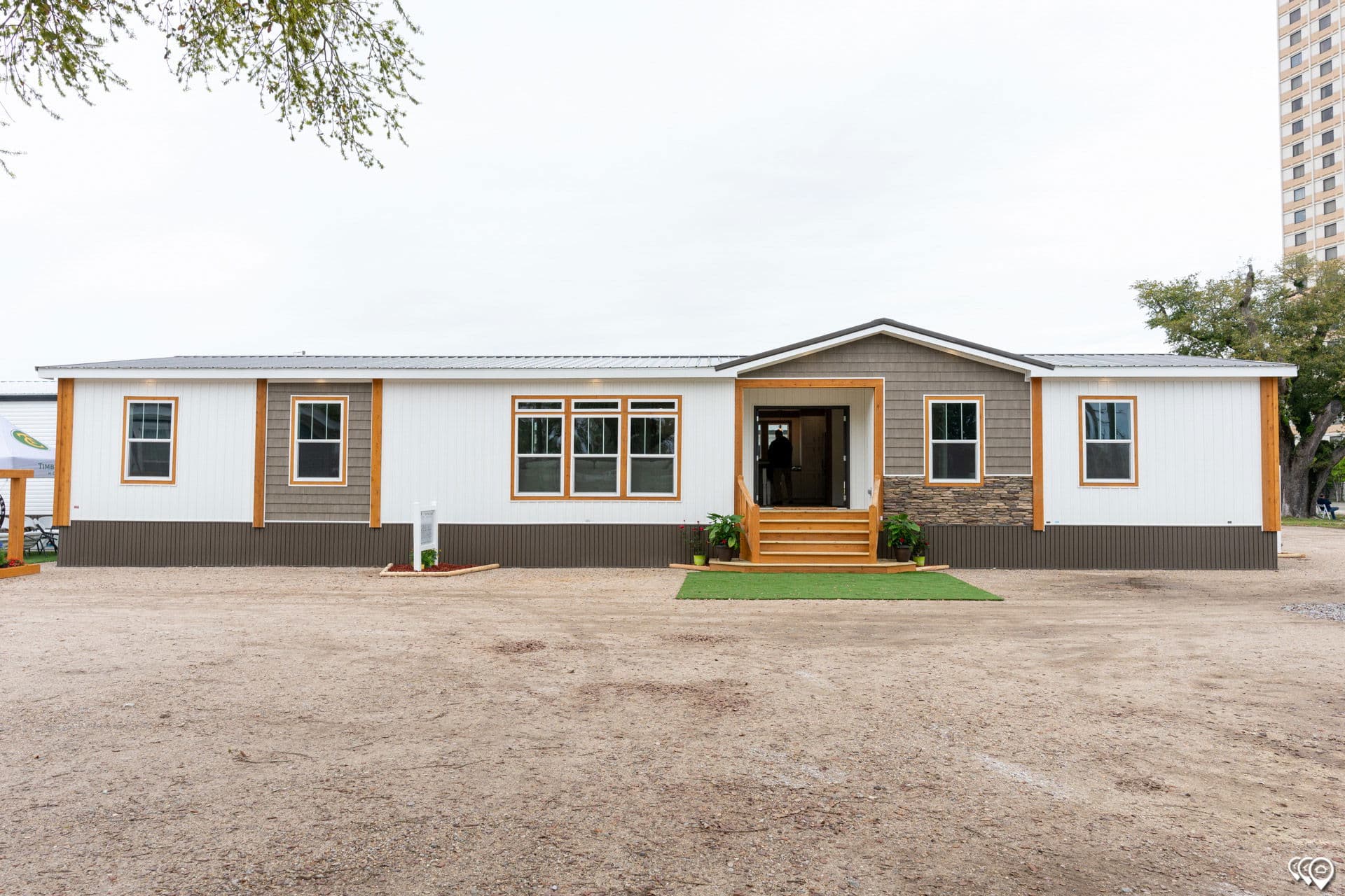 Creek side hero and exterior home features